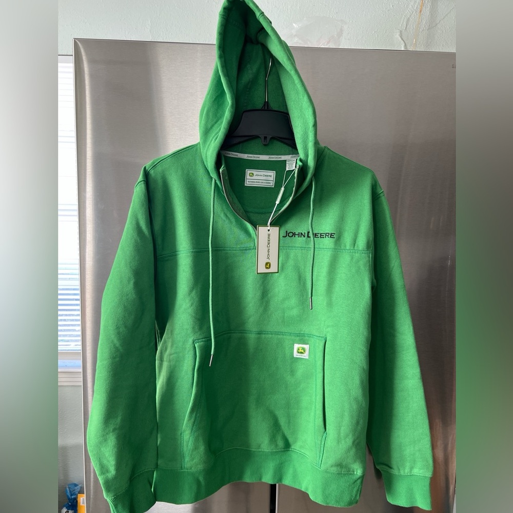 John Deere Vibrant Green Hoodie Sweater